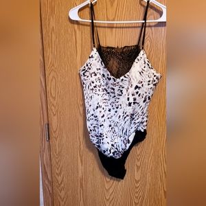 CBRAND leopard Lace bodysuit